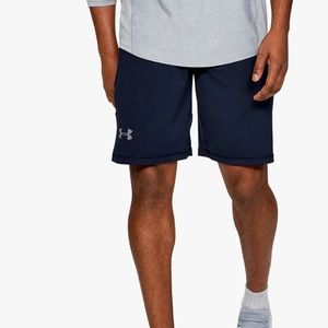 Under Armour Mens Raid Shorts in Navy Blue